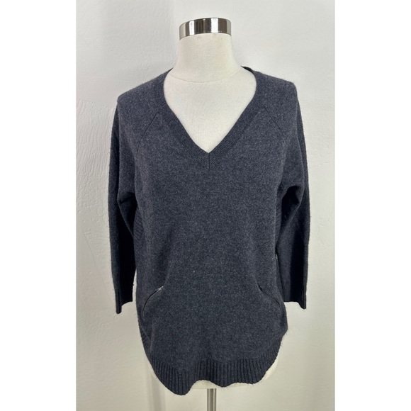Halogen Wool Cashmere V-Neck Sweater - Picture 1 of 11